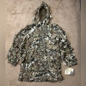 Cabela's Leafy Wear Pro II Poncho Men’s Size XL Camo Zip Up Sweatshirt New NWT